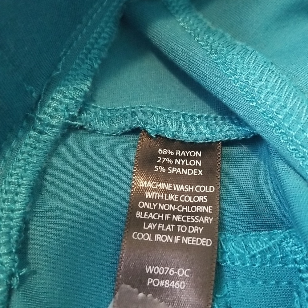 Betabrand Womens Turquoise Straight Leg Pants XSmall - Picture 4 of 4